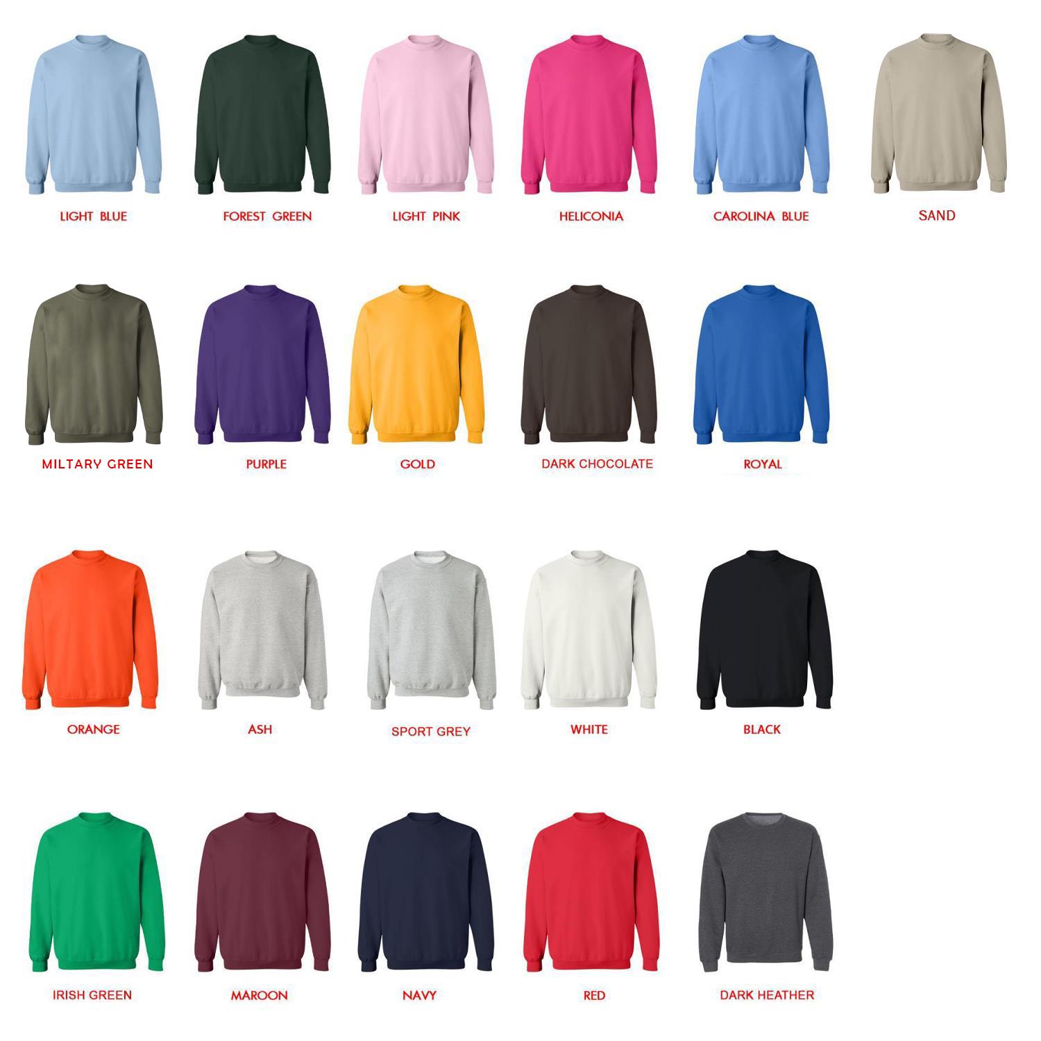 sweatshirt color chart - Delicious In Dungeon Shop