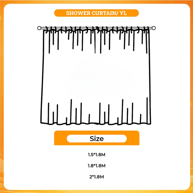 3D shower curtain - Delicious In Dungeon Shop